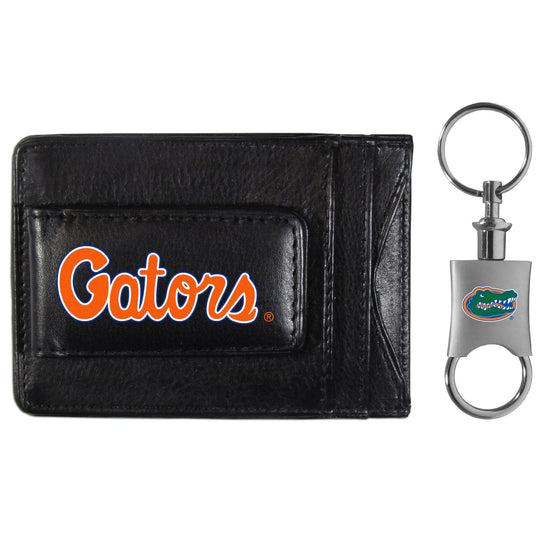 Florida Gators Leather Cash & Cardholder & Valet Key Chain