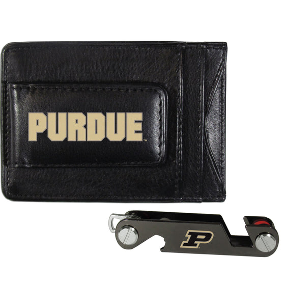 Purdue Boilermakers Leather Cash & Cardholder & Key Organizer