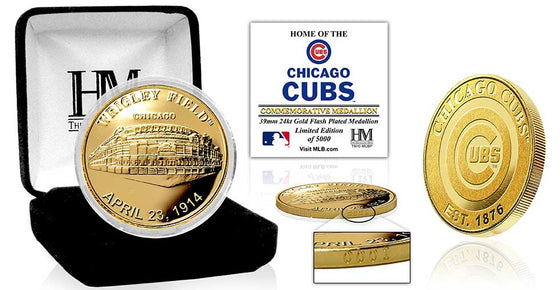 Chicago Cubs Stadium Gold Mint Coin