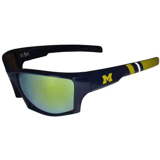 Michigan Wolverines Edge Wrap Polarized Sunglasses 100% UVA & UVB Protection