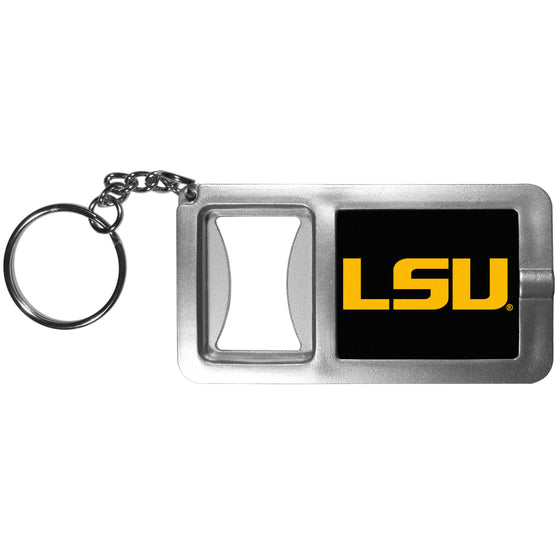 LSU Tigers Flashlight Key Chain with Bottle Opener