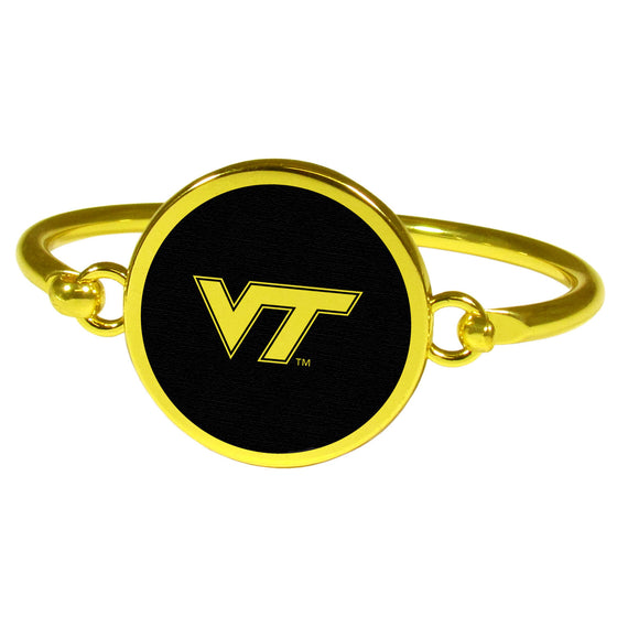 Virginia Tech Hokies Gold Tone Bangle Bracelet