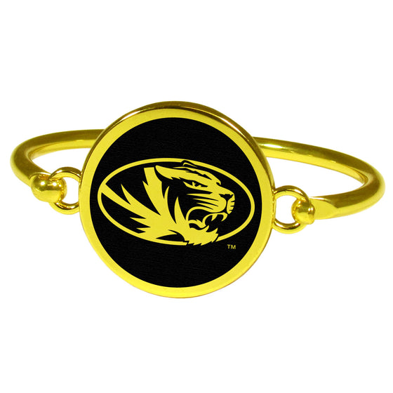 Missouri Tigers Gold Tone Bangle Bracelet