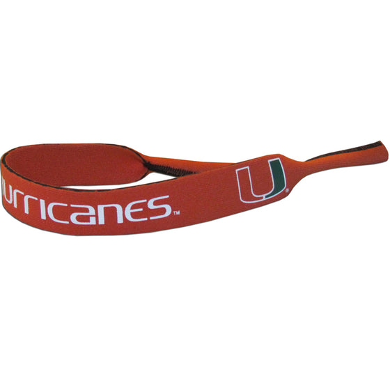 Miami Hurricanes Neoprene Sunglass Strap