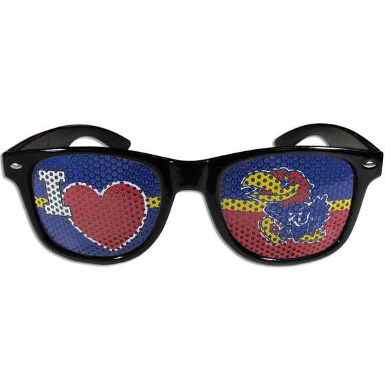 Kansas Jayhawks I Heart Game Day Shades