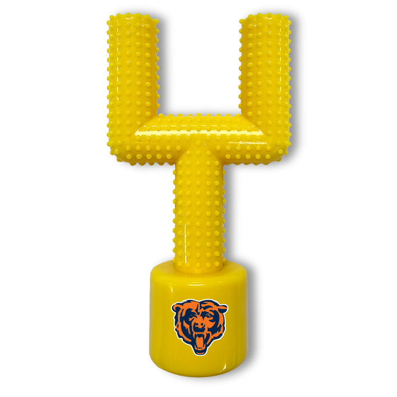 CHICAGO BEARS HARD NYLON GOAL POST CHEW TOY