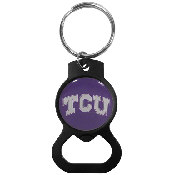 TCU Horned Frogs Bottle Opener Key Chain, Black