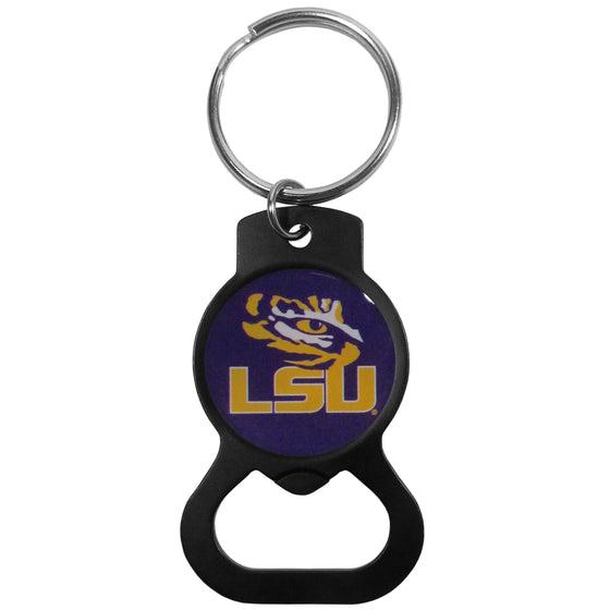 LSU Tigers Bottle Opener Key Chain, Black