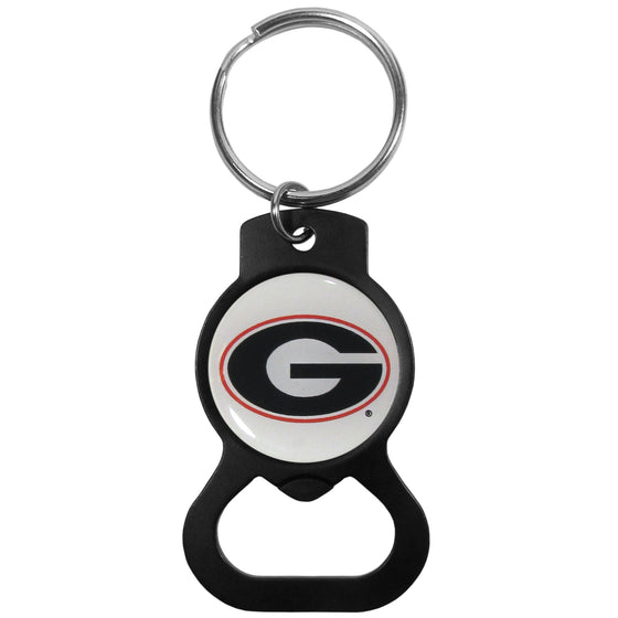 Georgia Bulldogs Bottle Opener Key Chain, Black