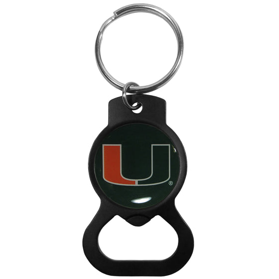 Miami Hurricanes Bottle Opener Key Chain, Black