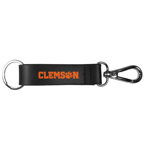 Clemson Tigers Black Strap Key Chain