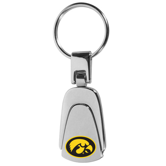 Iowa Hawkeyes Steel Teardop Key Chain