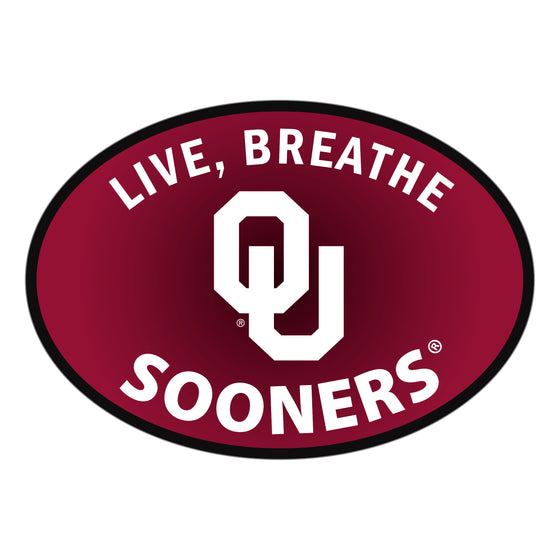 Oklahoma Sooners Live-Breath Auto Decal