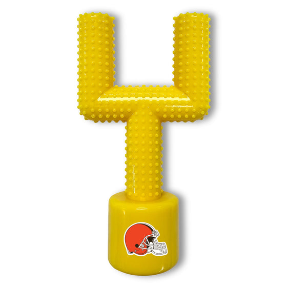 CLEVELAND BROWNS HARD NYLON GOAL POST CHEW TOY