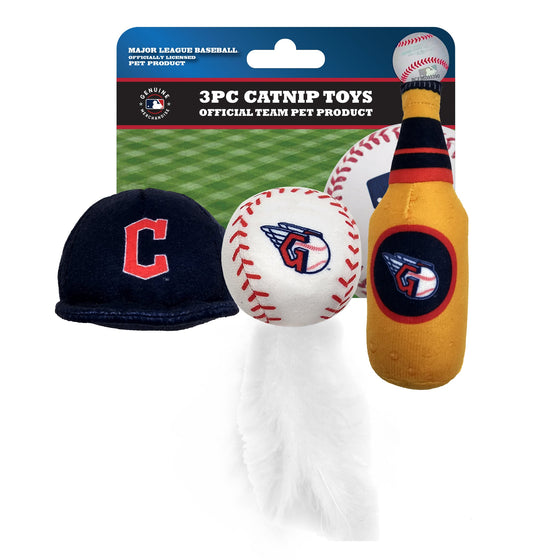 Cleveland Guardians 3 Pc Cat Nip Toy Set