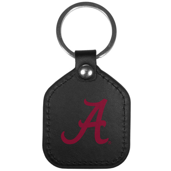 Alabama Crimson Tide Leather Square Key Chains