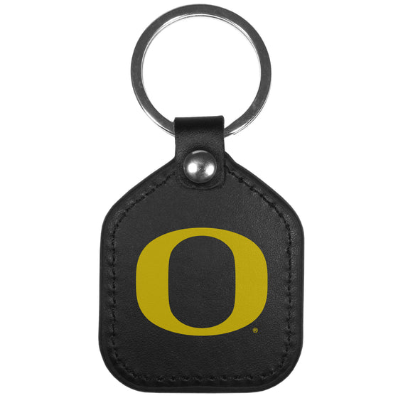 Oregon Ducks Leather Square Key Chains