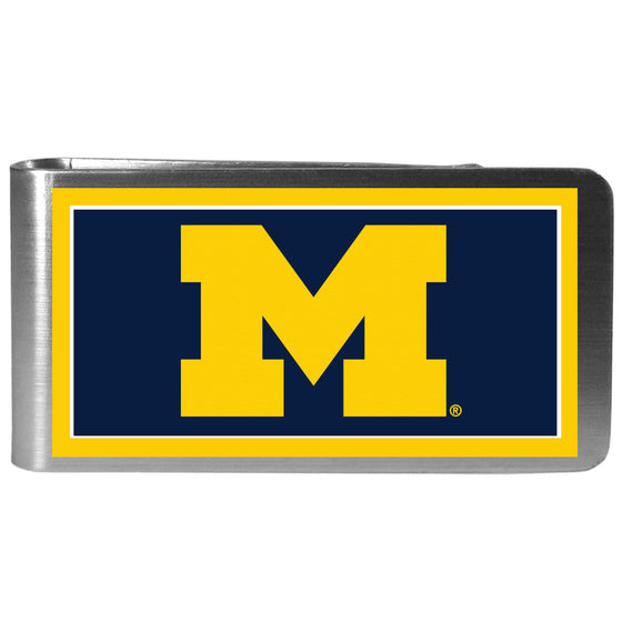 Michigan Wolverines Steel Logo Money Clips