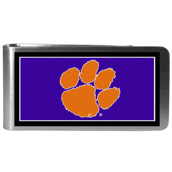 Clemson Tigers Steel Logo Money Clips