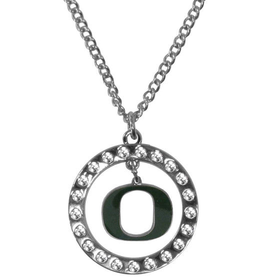 Oregon Ducks Rhinestone Hoop Necklaces