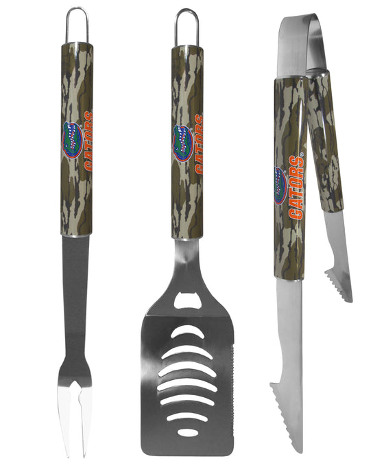 Florida Gators 3 pc BBQ Set w/Mossy Oak Camo