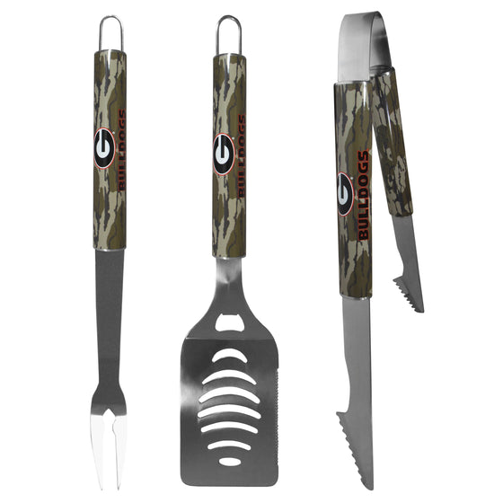 Georgia Bulldogs 3 pc BBQ Set w/Mossy Oak Camo