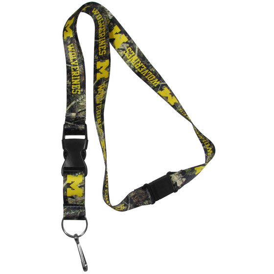 Michigan Wolverines Lanyard, Mossy Oak Camo