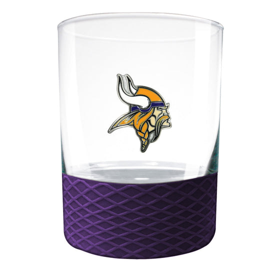 Minnesota Vikings 14 oz. COMMISSIONER Rocks Glass - 757 Sports Collectibles