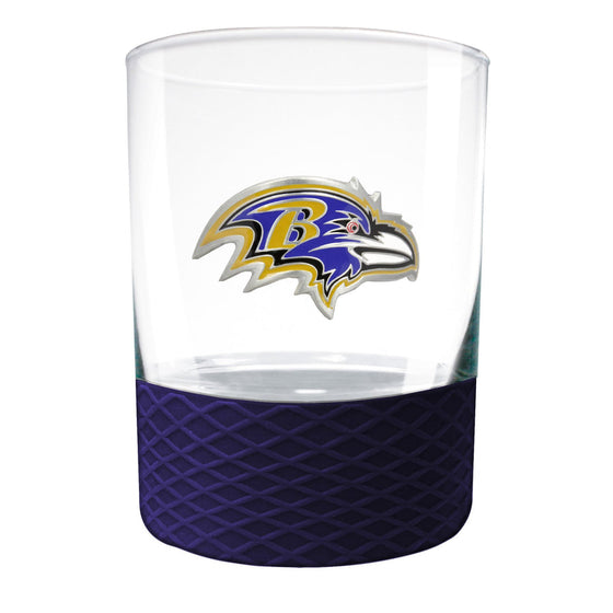 Baltimore Ravens 14 oz. COMMISSIONER Rocks Glass - 757 Sports Collectibles