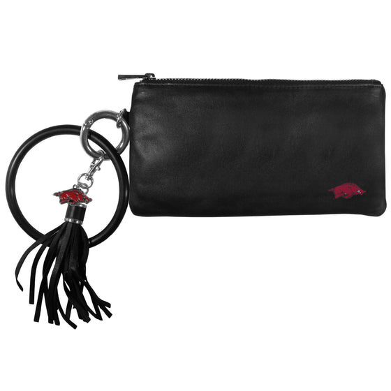 Arkansas Razorbacks Leather Women's Bracelet Wallet