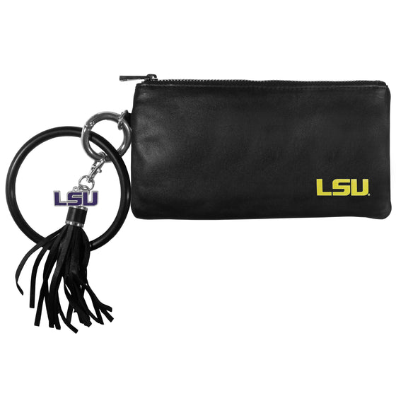 LSU Tigers Leather Women's Bracelet Wallet