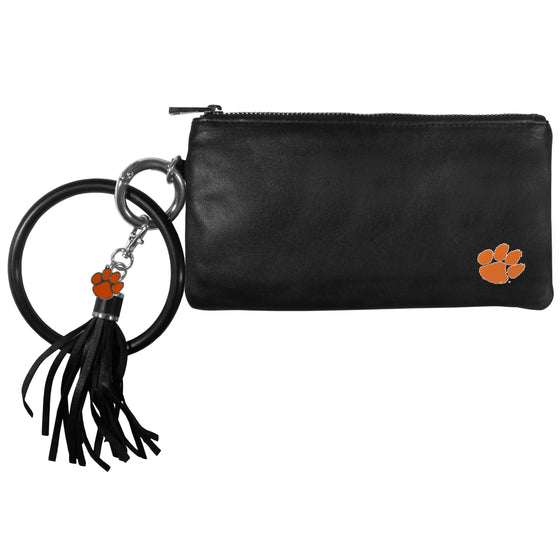 Clemson Tigers Leather Women's Bracelet Wallet