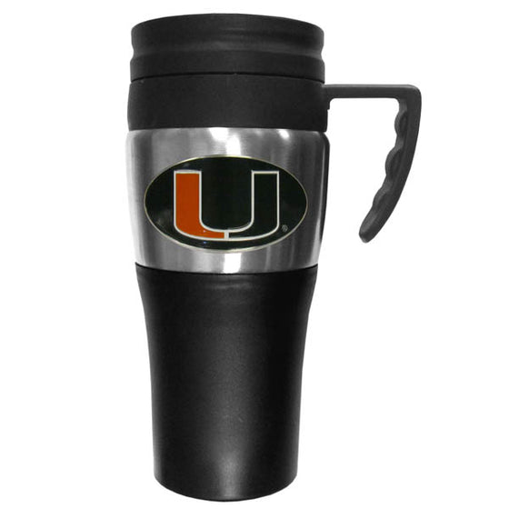 Miami Hurricanes Steel Travel Mug w/Handle