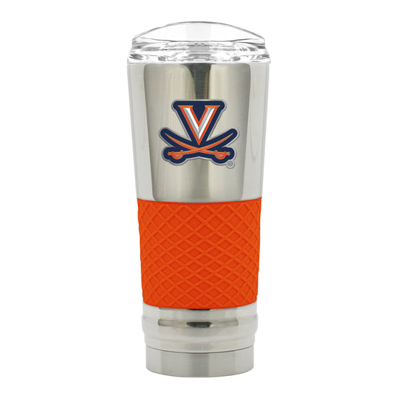 Virginia Cavaliers 24 oz. Chrome DRAFT "Yeti Like" Tumbler - Orange - 757 Sports Collectibles