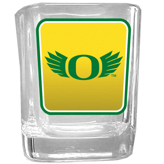 Oregon Ducks Square Glass Shot