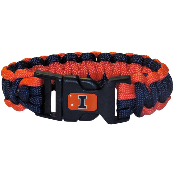 Illinois Fighting Illini Survivor Bracelet