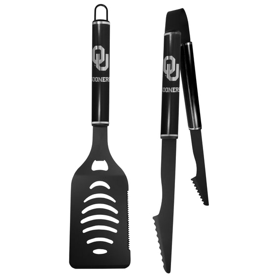 Oklahoma Sooners 2 pc Monochromatic Tailgate BBQ Set