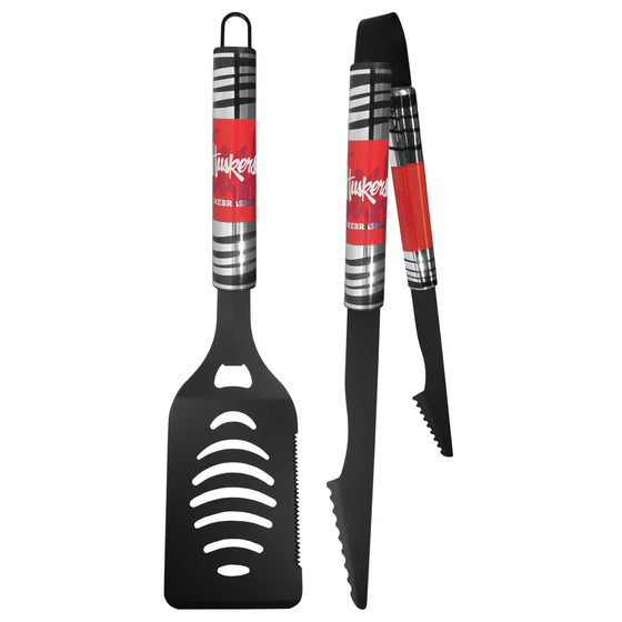 Nebraska Cornhuskers 2 pc Black Tailgate BBQ Set