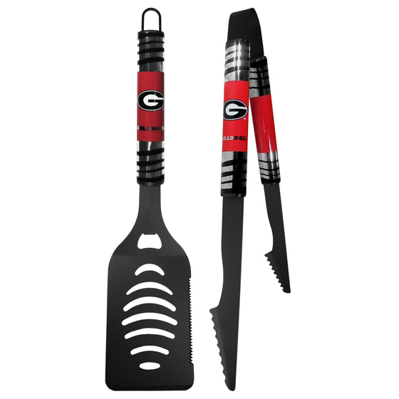 Georgia Bulldogs 2 pc Black Tailgate BBQ Set