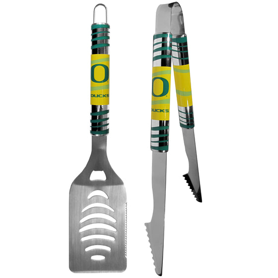 Oregon Ducks 2 pc Steel Tailgate BBQ Set