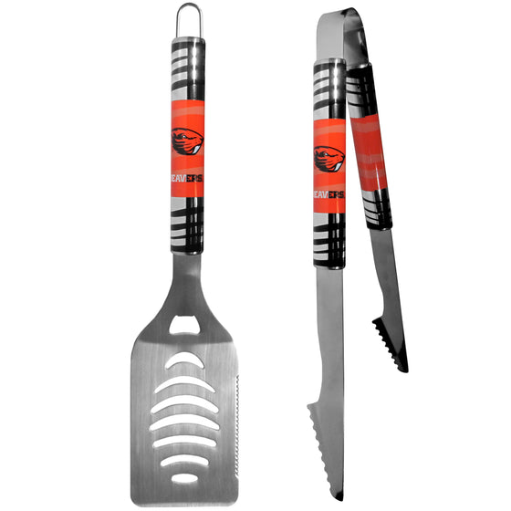 Oregon St. Beavers 2 pc Steel Tailgate BBQ Set