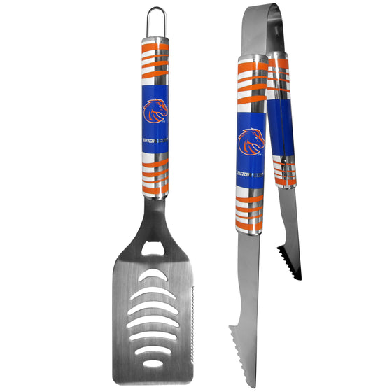 Boise St. Broncos 2 pc Steel Tailgate BBQ Set