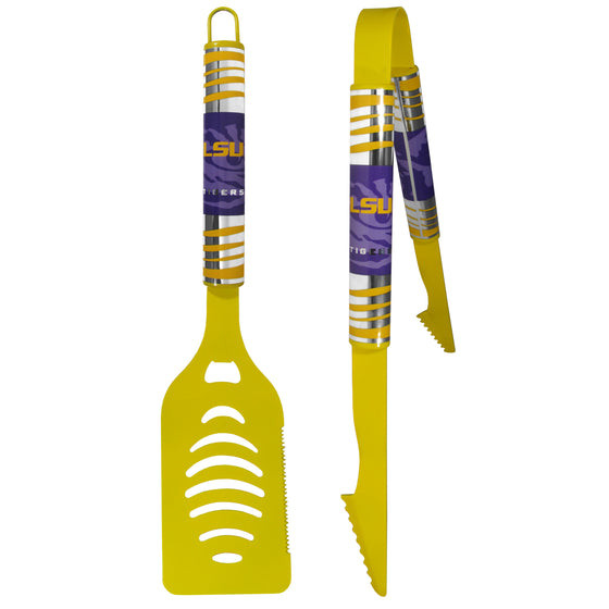 LSU Tigers 2 pc Color Tailgate BBQ Set