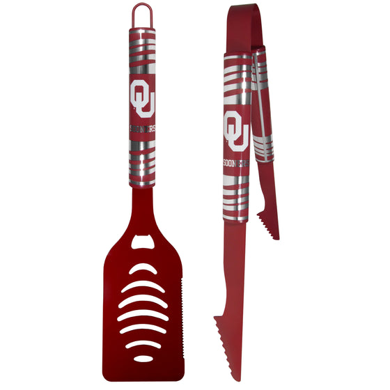 Oklahoma Sooners 2 pc Color Tailgate BBQ Set