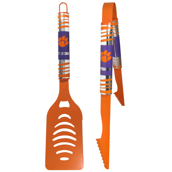 Clemson Tigers 2 pc Color Tailgate BBQ Set