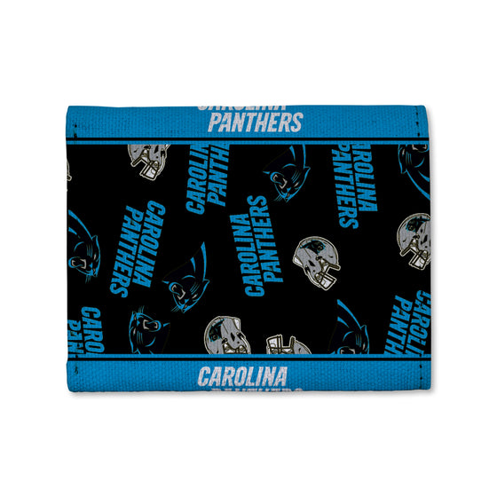 NFL Football Carolina Panthers  Canvas Trifold Wallet - Great Accessory