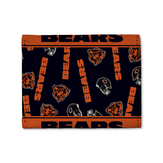 NFL Football Chicago Bears  Canvas Trifold Wallet - Great Accessory