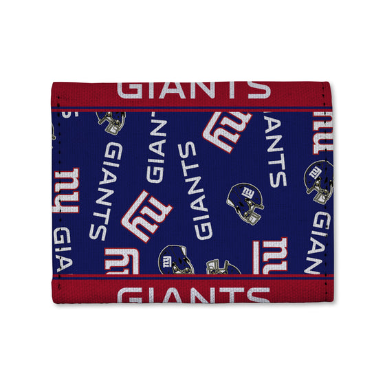 NFL Football New York Giants  Canvas Trifold Wallet - Great Accessory