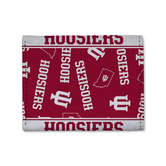 NCAA  Indiana Hoosiers  Canvas Trifold Wallet - Great Accessory