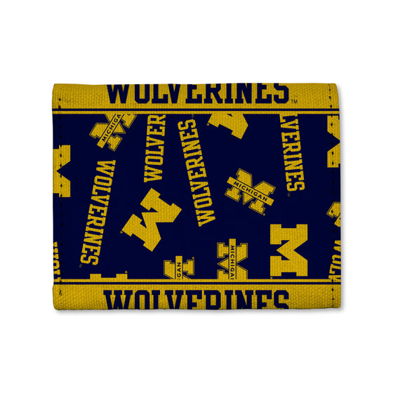NCAA  Michigan Wolverines  Canvas Trifold Wallet - Great Accessory